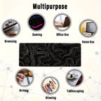 Tapis de souris gaming géométrique abstrait - Design moderne aux lignes épurées