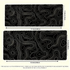 Tapis de souris gaming géométrique abstrait - Design moderne aux lignes épurées