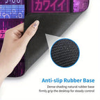 Tapis de souris gaming Cyber ​​Vaporwave - Esthétique rétro étendue