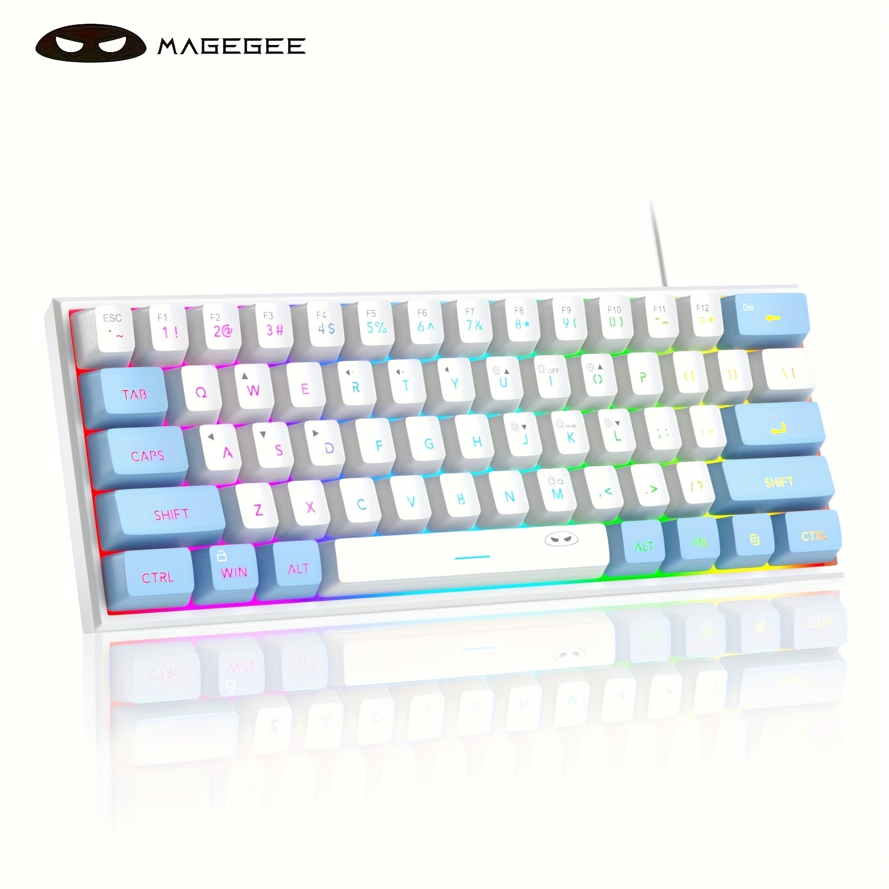 MAGEGEE TS91 Gaming Keyboard 60% - RGB Backlit