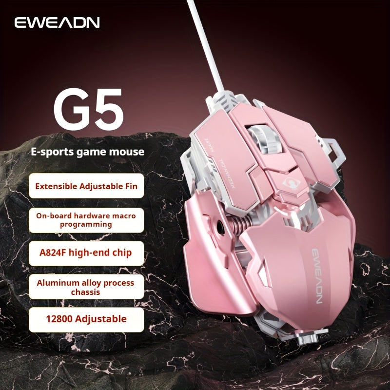 EWEADN G5 Gaming Mouse - 8 Buttons Adjustable