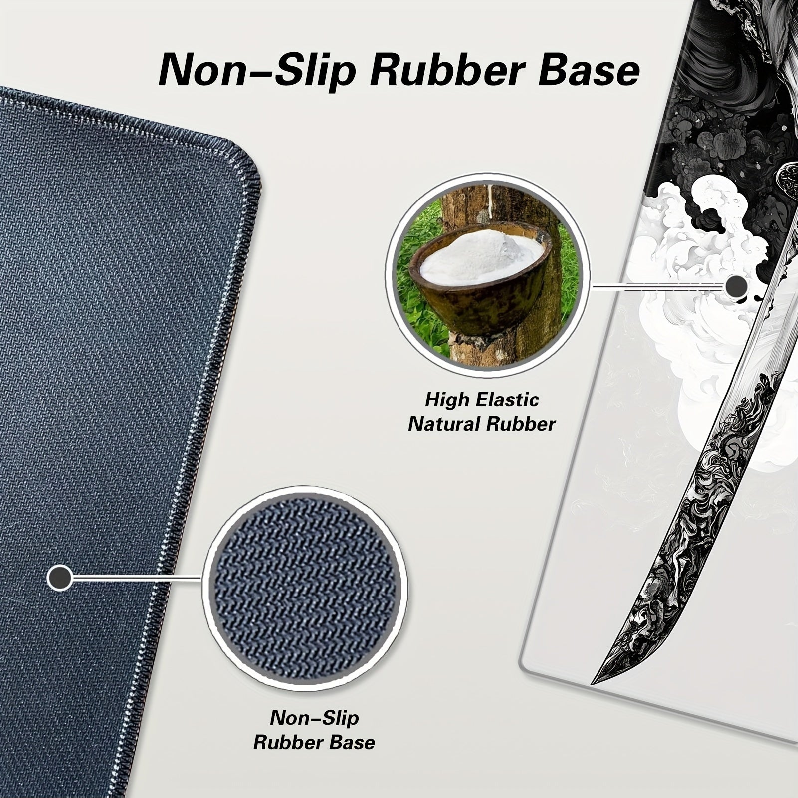 Japanese Samurai Sword Gaming Mouse Pad - XXL Extended