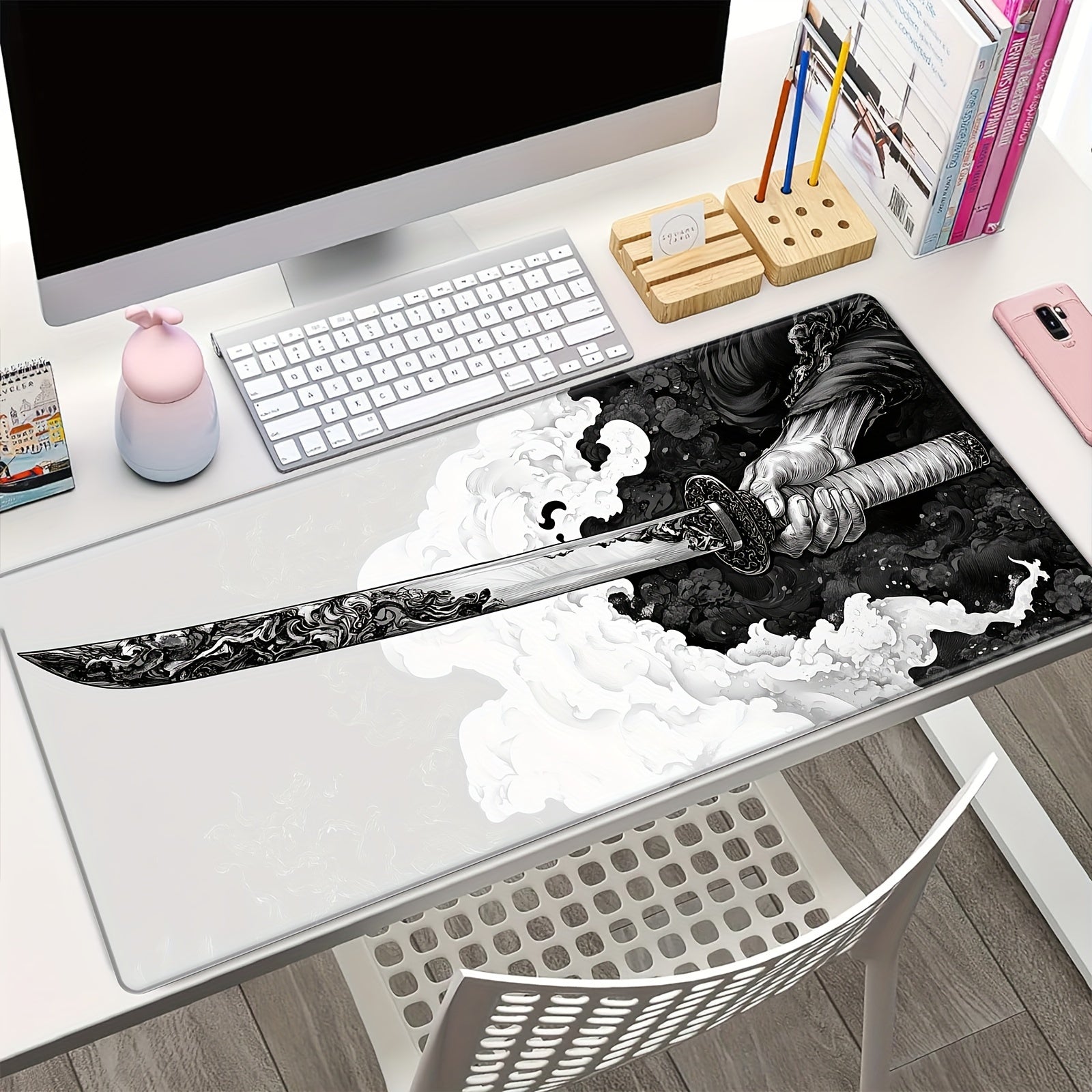 Japanese Samurai Sword Gaming Mouse Pad - XXL Extended