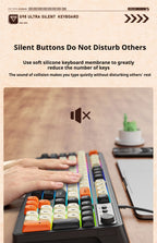 Clavier de jeu EWEADN 98 touches - Rétroéclairage arc-en-ciel