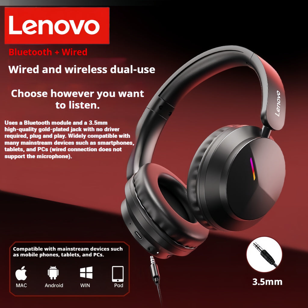 Écouteurs de jeu sans fil Lenovo EH140 - Basses à faible latence