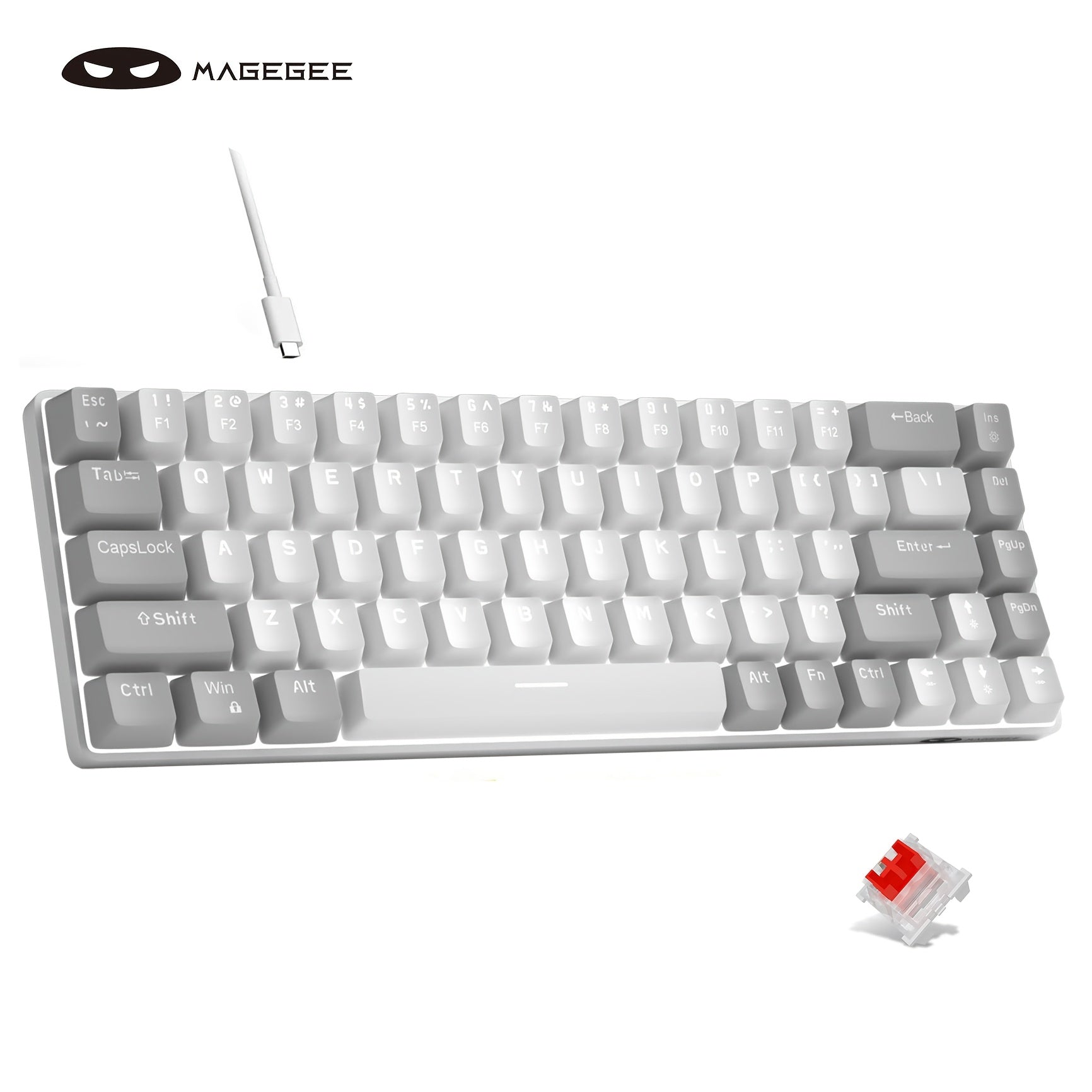 MAGEGEE MK-BOX Mechanical Keyboard - 68 Keys LED
