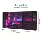 Tapis de souris gaming Cyber ​​Vaporwave - Esthétique rétro étendue