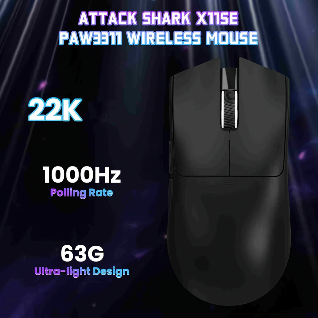 Souris gaming ATTACK SHARK X11SE - Légère (59 g)