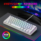Clavier de jeu GOTBAT 60 % - Rétroéclairage RGB 61 touches