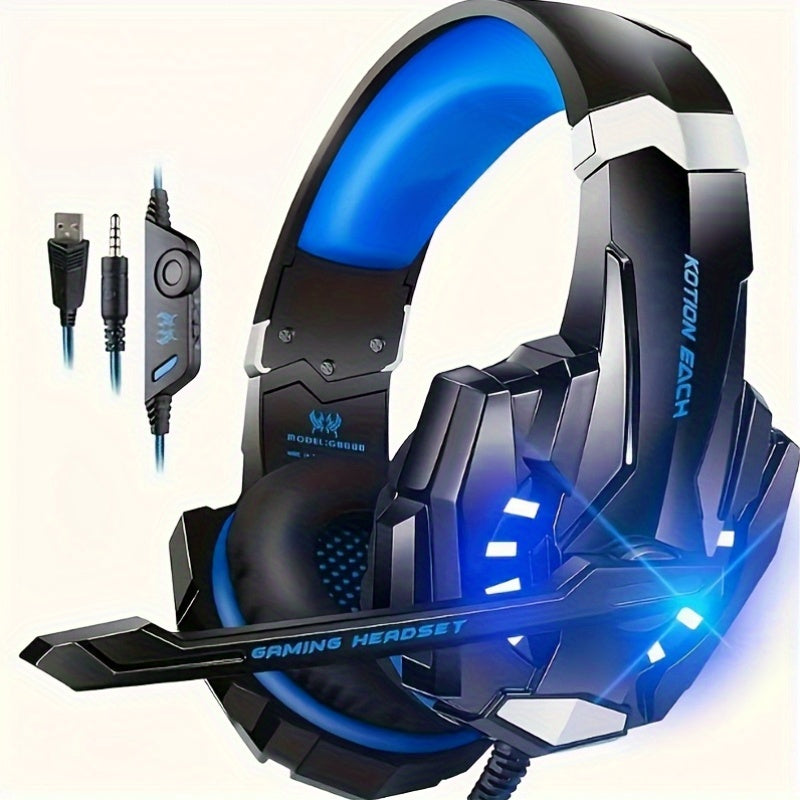 Casque de jeu LED G9000 - Mousse à mémoire de forme et son surround