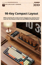 Clavier de jeu EWEADN 98 touches - Rétroéclairage arc-en-ciel