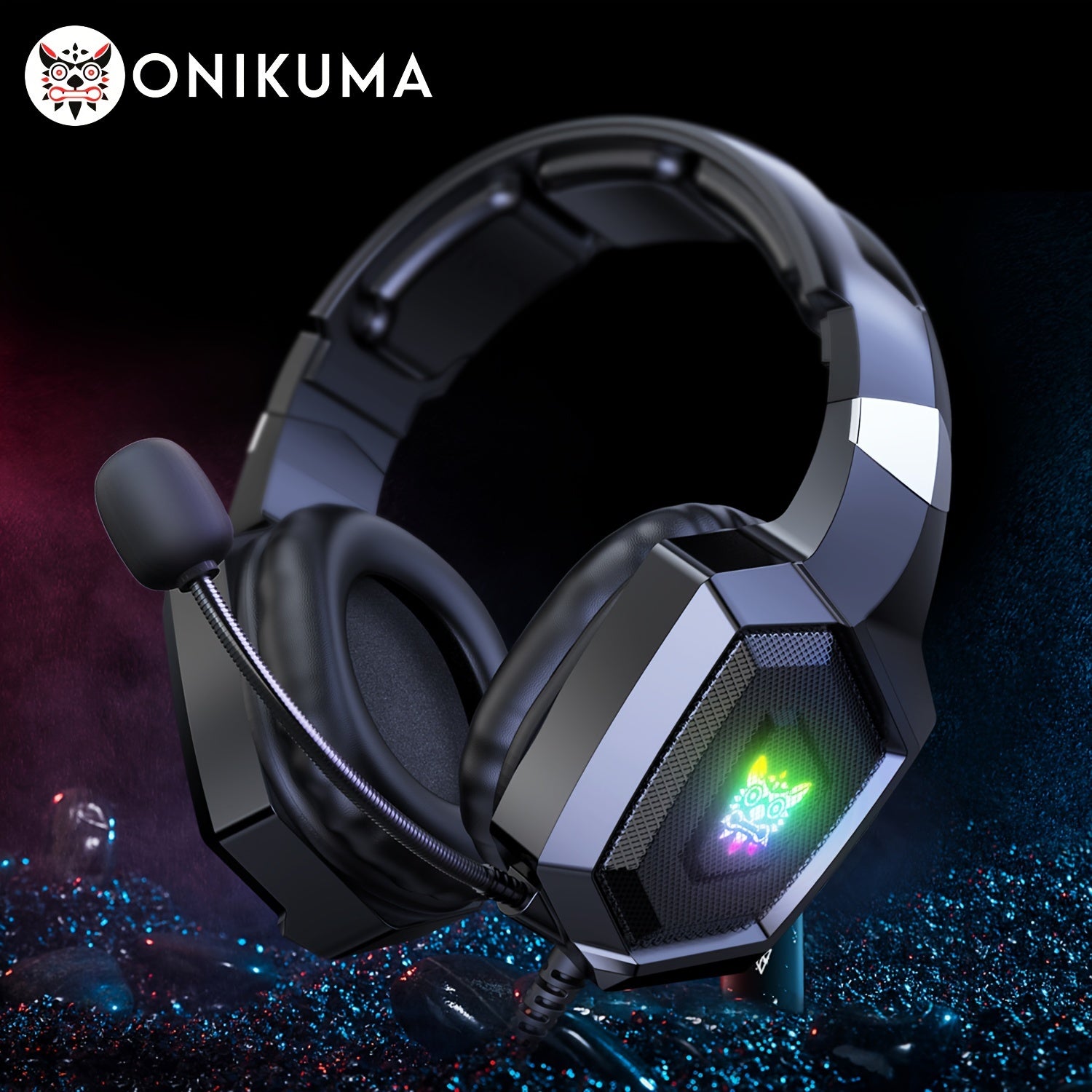 ONIKUMA K8 Wired Gaming Headset with Microphone for PC, PUBG