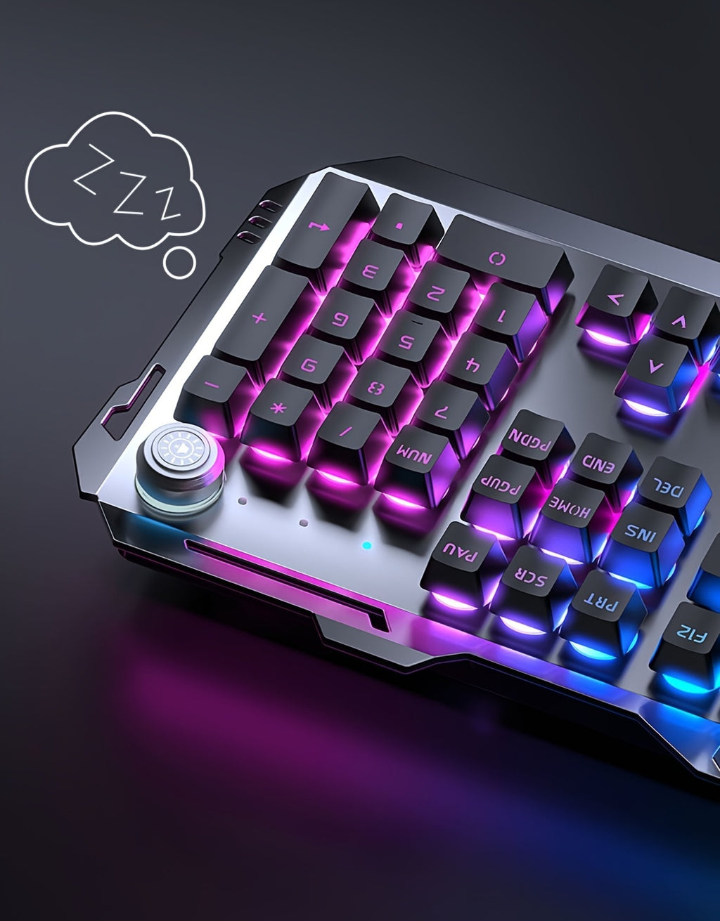 Clavier de jeu EWEADN 104 touches - Molette rétroéclairée par LED