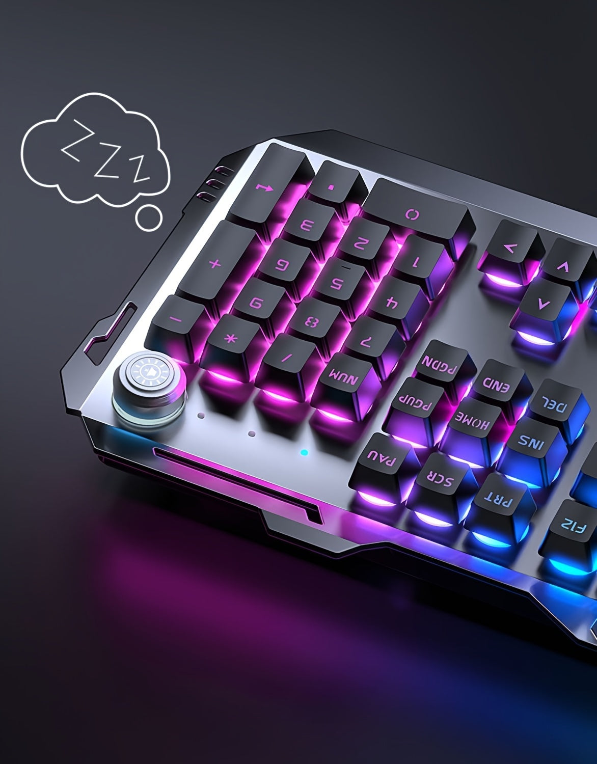 Clavier de jeu EWEADN 104 touches - Molette rétroéclairée par LED