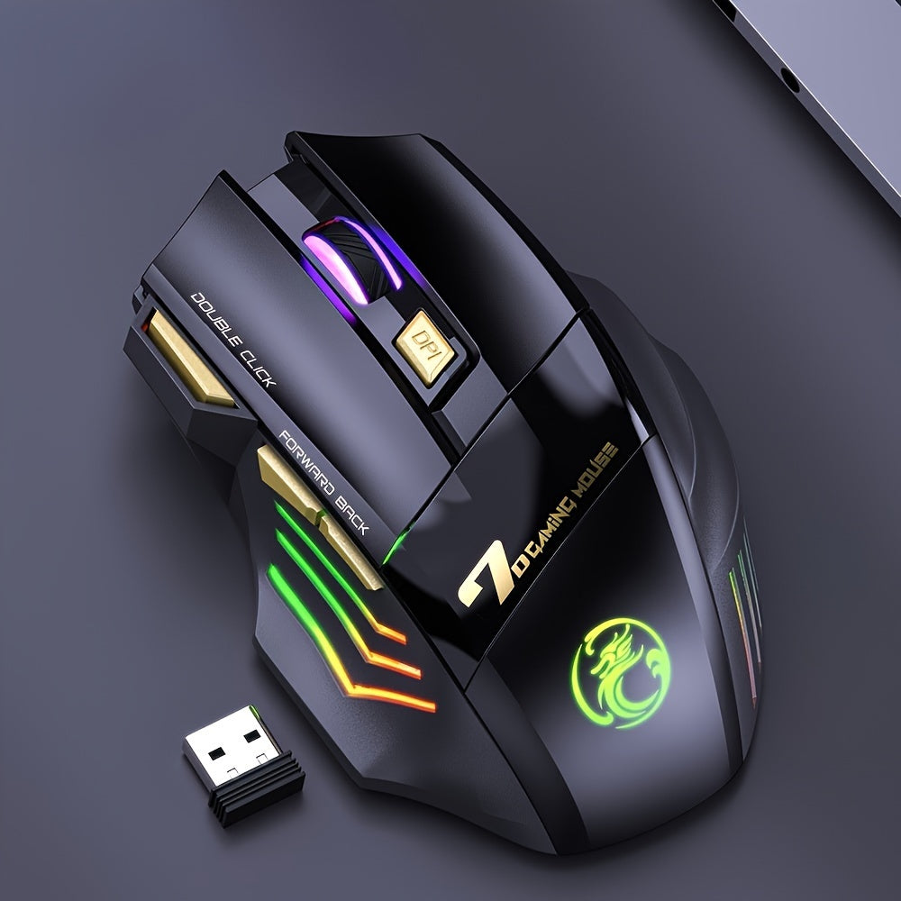 ELFO LARANJA - Wireless Gaming Mouse | RGB Dragon Edition