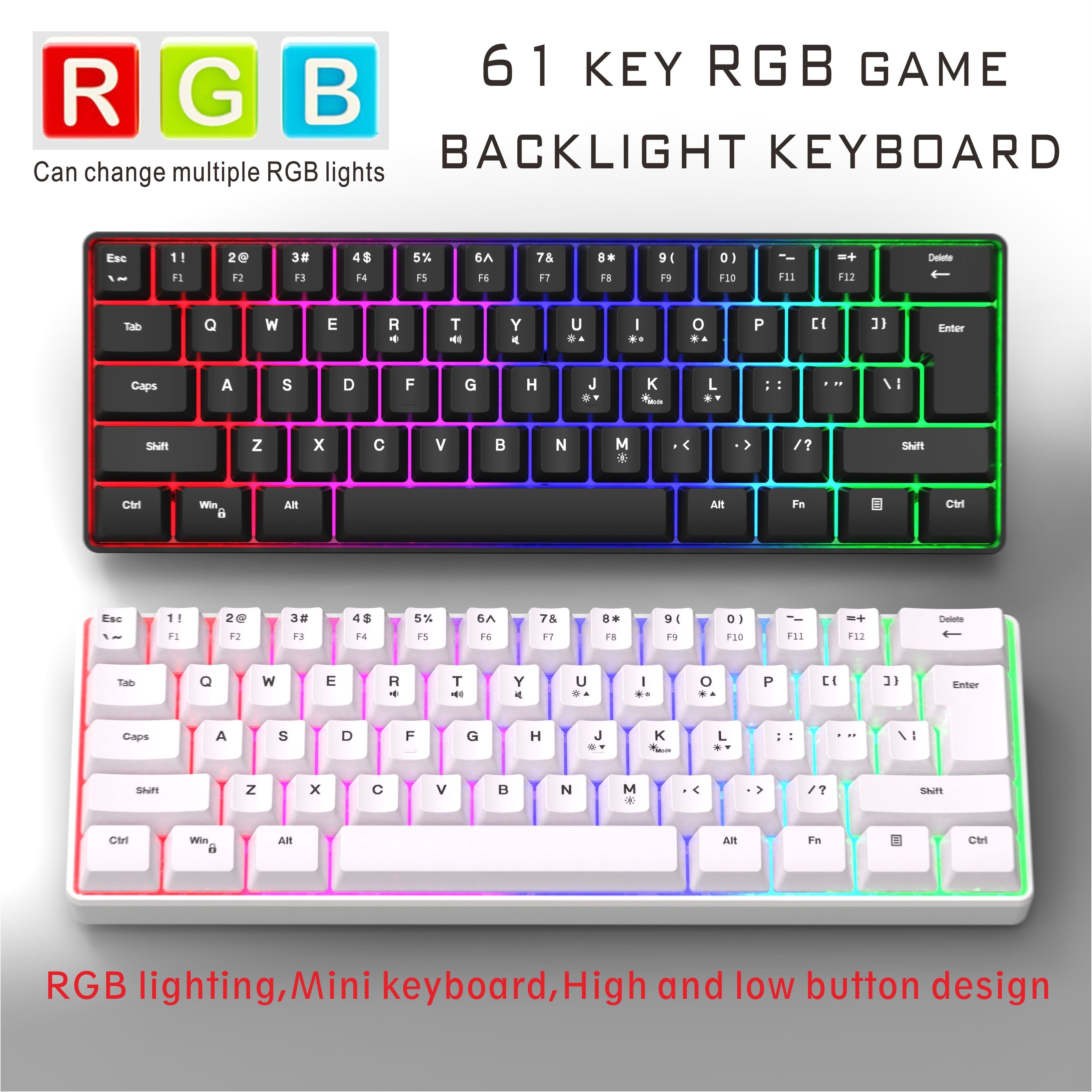 K60 RGB Gaming Keyboard 60% - 61 Keys