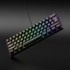 Clavier de jeu GOTBAT 60 % - Rétroéclairage RGB 61 touches