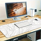 Tapis de souris gaming géométrique abstrait - Design moderne aux lignes épurées