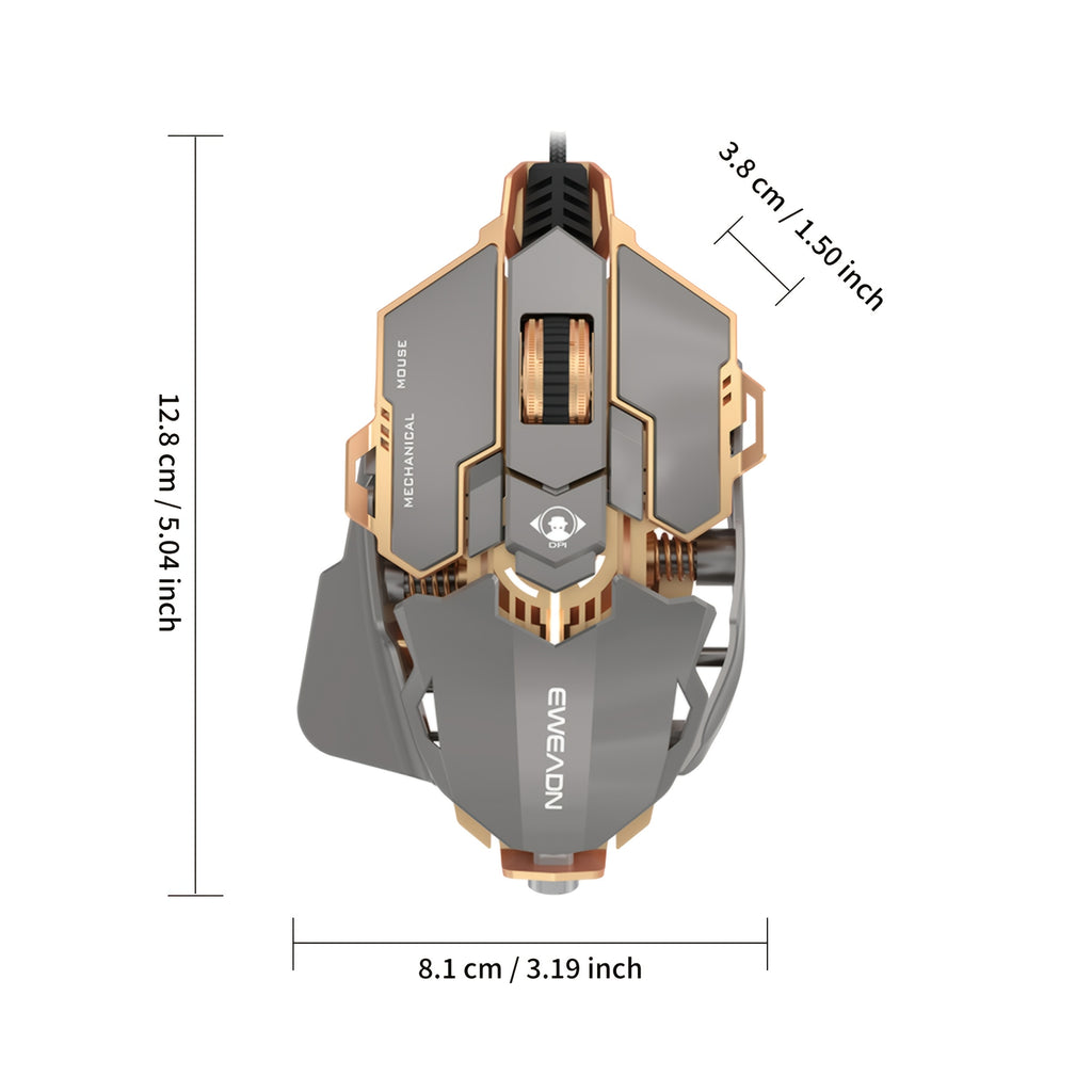 Souris de jeu EWEADN G5 - 8 boutons réglables