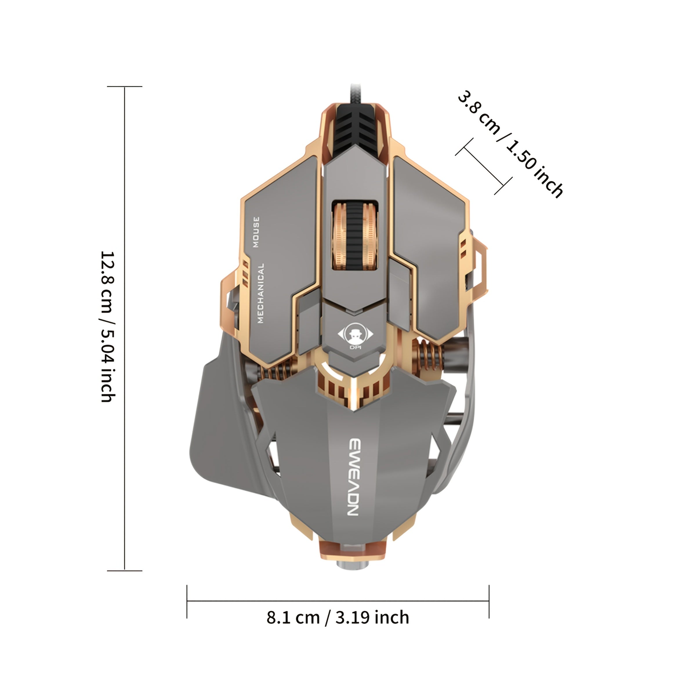 Souris de jeu EWEADN G5 - 8 boutons réglables