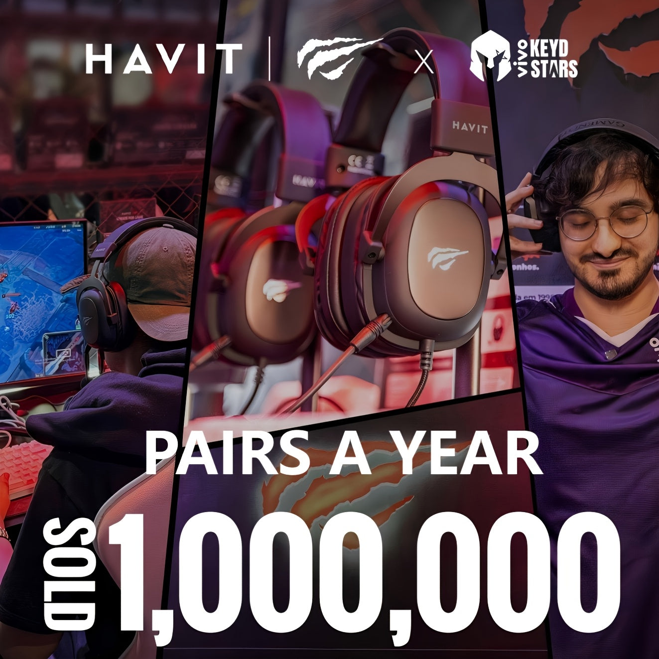 HAVIT Gaming Headset 53mm - Leather Surround Sound