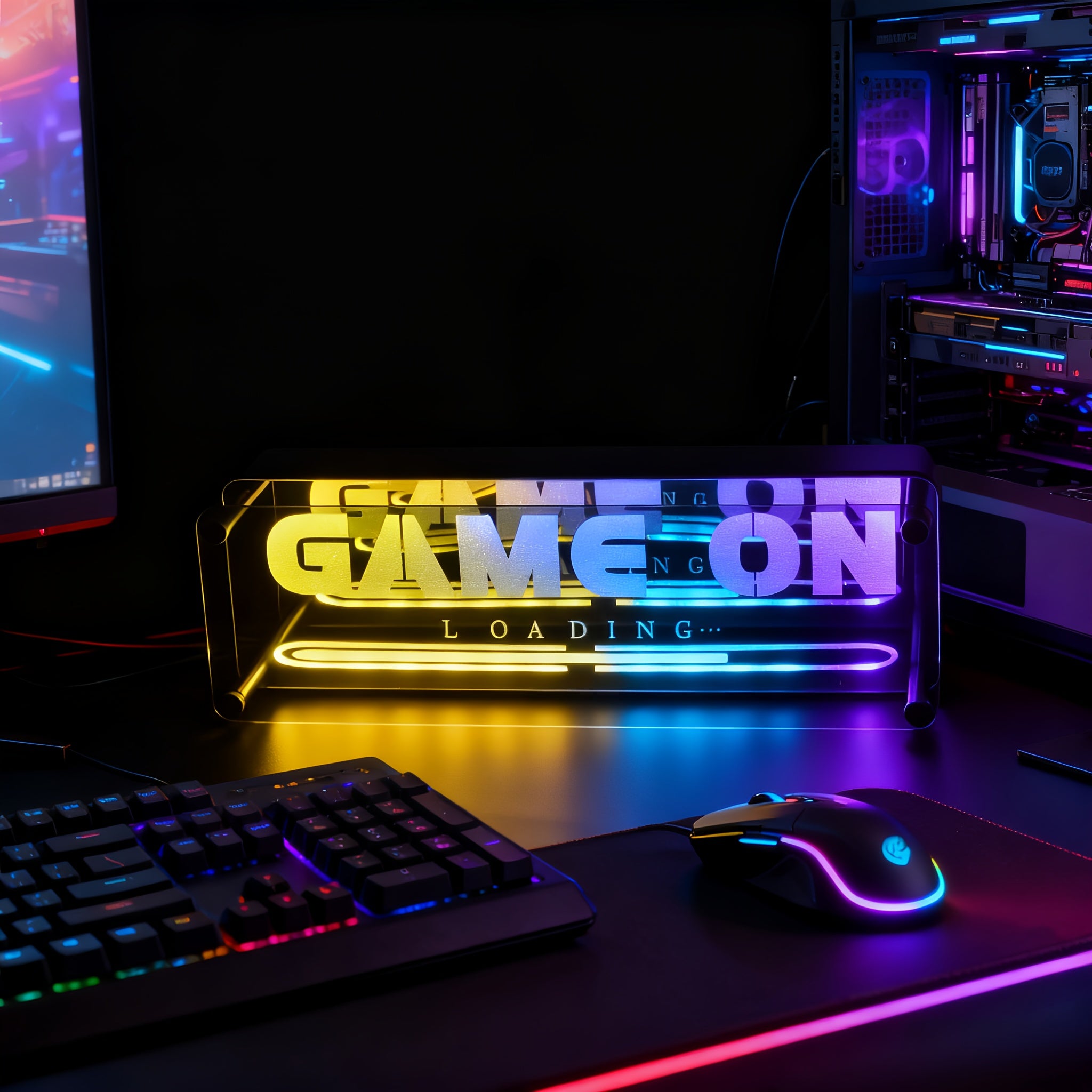 C'EST PARTI – Néon LED acrylique 3D