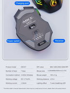 ELFO LARANJA - Wireless Gaming Mouse | RGB Dragon Edition