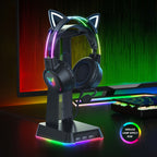 Casque de jeu ONIKUMA à oreilles de chat - Oreilles détachables RGB