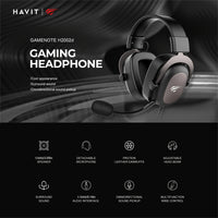 Casque de jeu HAVIT 53 mm - Cuir et son surround