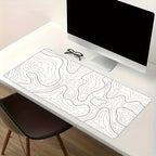 Tapis de souris gaming géométrique abstrait - Design moderne aux lignes épurées