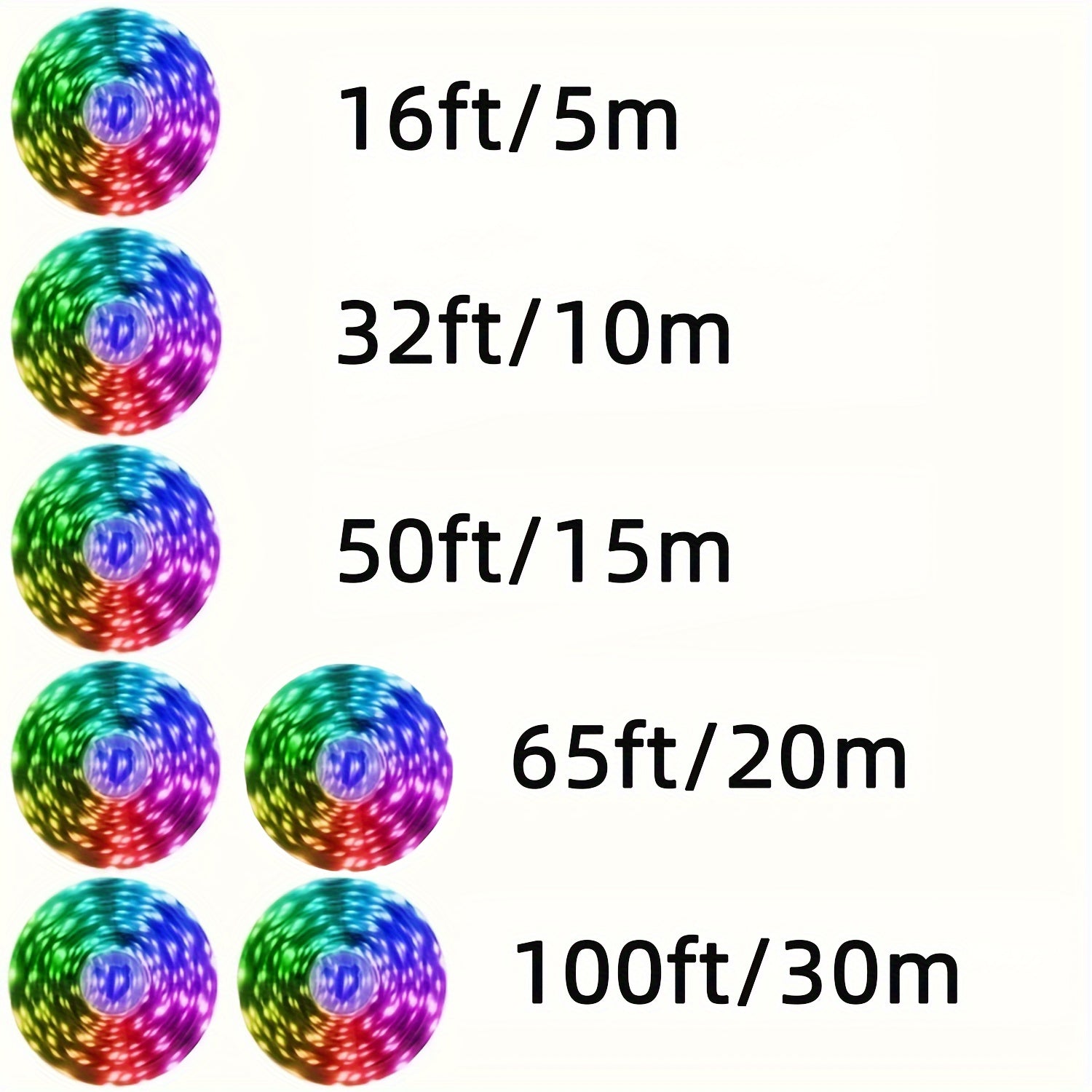 RGB LED Strip Lights - Music Sync App Control