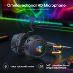 Casque de jeu ONIKUMA à oreilles de chat - Oreilles détachables RGB