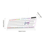 Clavier de jeu silencieux EWEADN - 104 touches LED