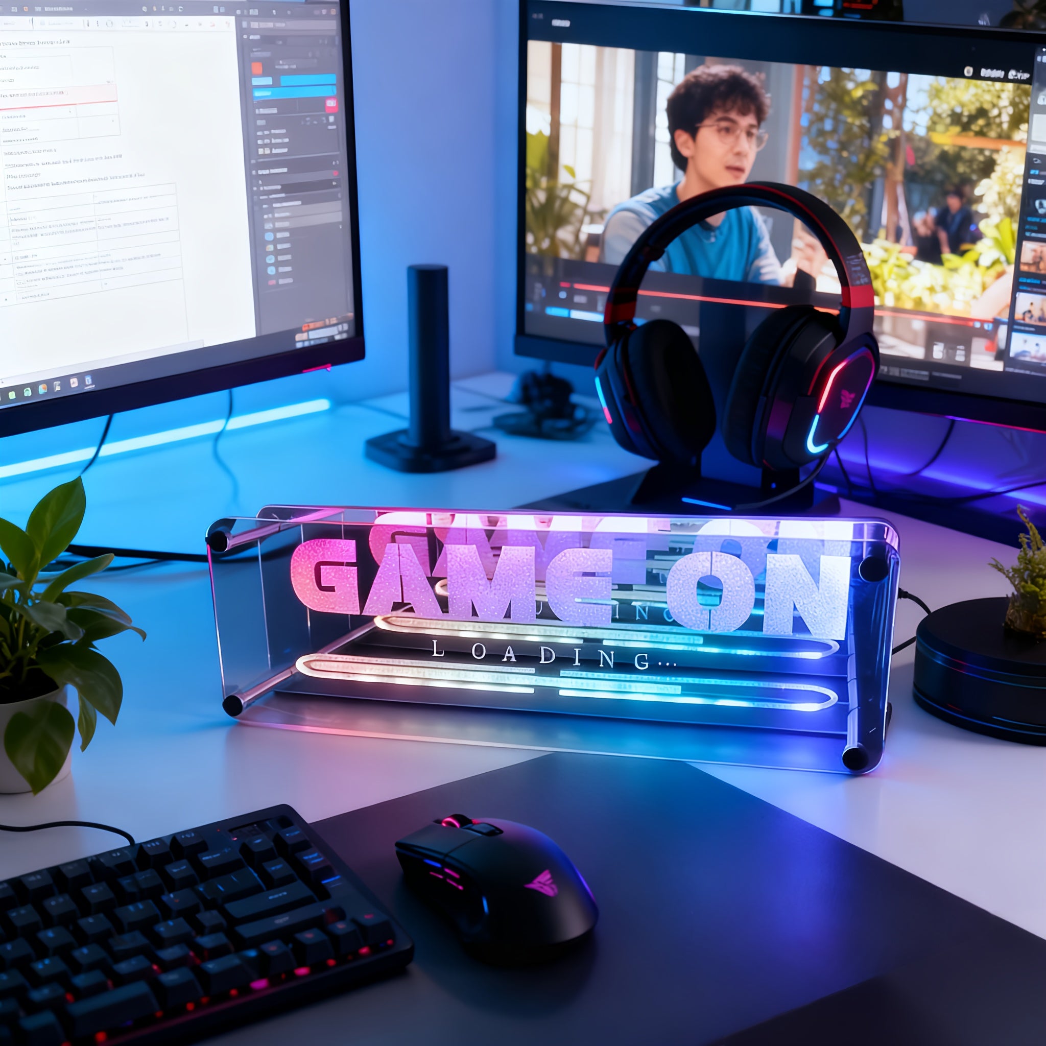 C'EST PARTI – Néon LED acrylique 3D