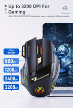 ELFO LARANJA - Wireless Gaming Mouse | RGB Dragon Edition