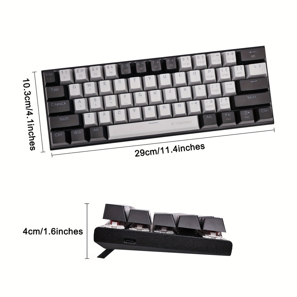 Clavier mécanique E-YOOSO Z11 60 % - Rétroéclairage LED