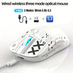 Souris de jeu sans fil RGB HXSJ